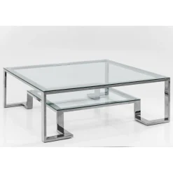KARE Design Tables Basses|Table Basse Silver Rush 120X120Cm
