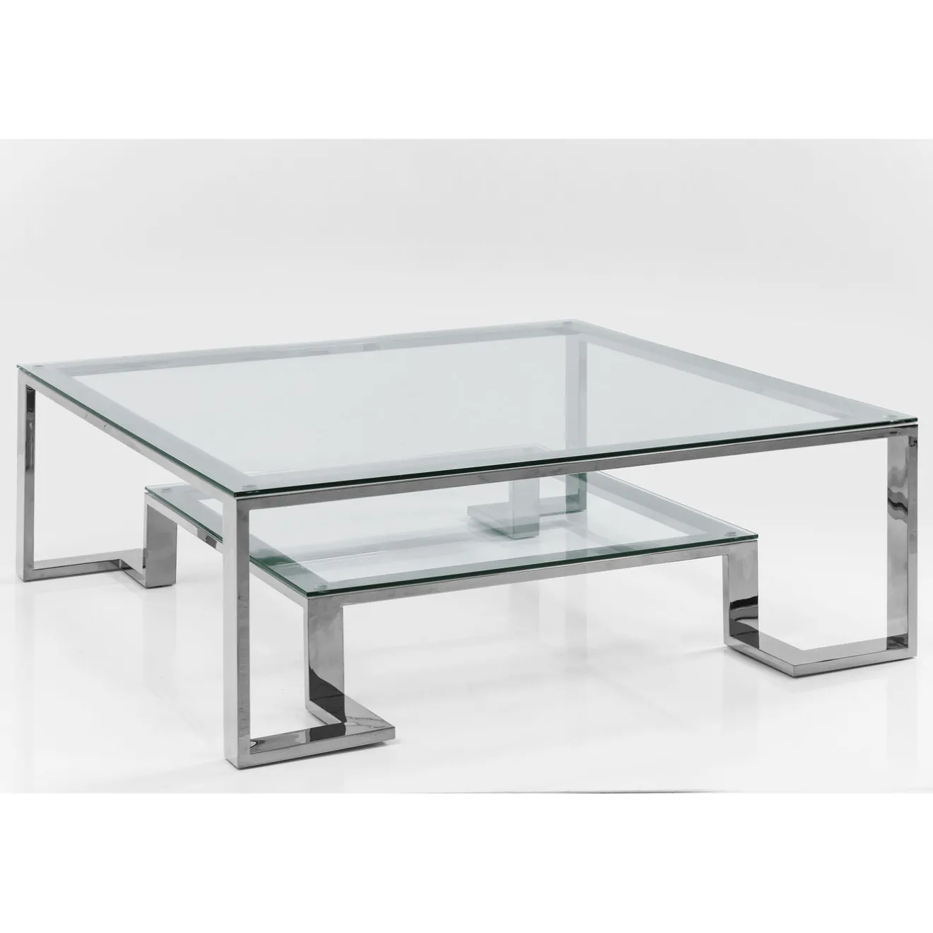 KARE Design Tables Basses|Table Basse Silver Rush 120X120Cm