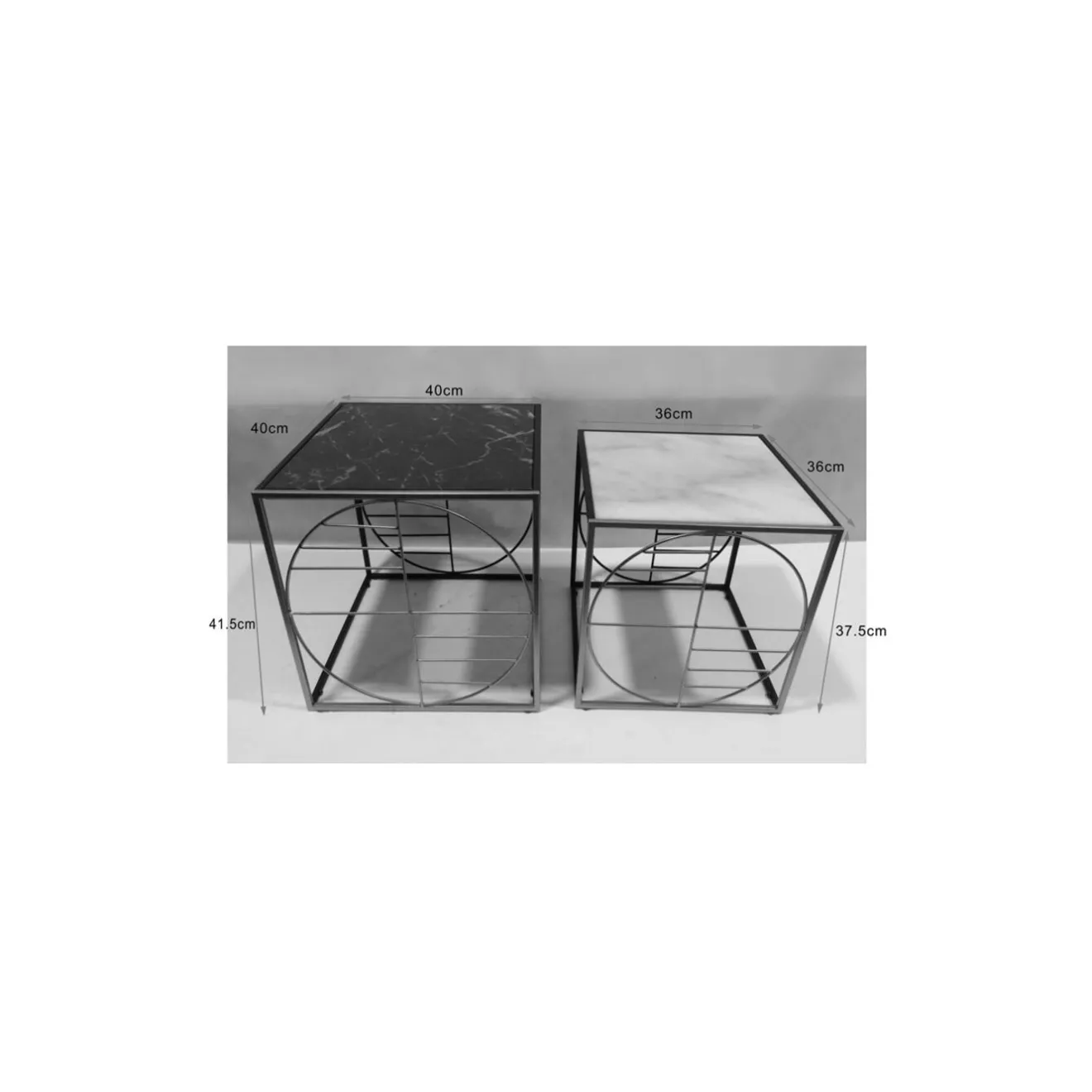 KARE Design Tables Basses|Table Basse Techno 1 (2/Set)