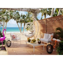 KARE Design Mobilier Lounge|Table Basse Tiki Blanc