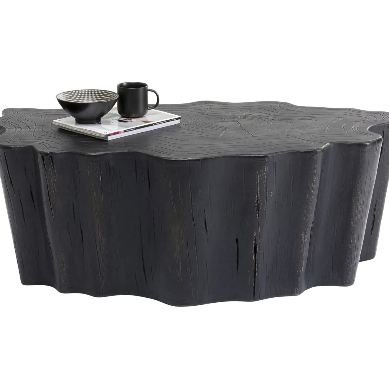 KARE Design Tables Basses|Table Basse Tree Stump Noir 119X68Cm