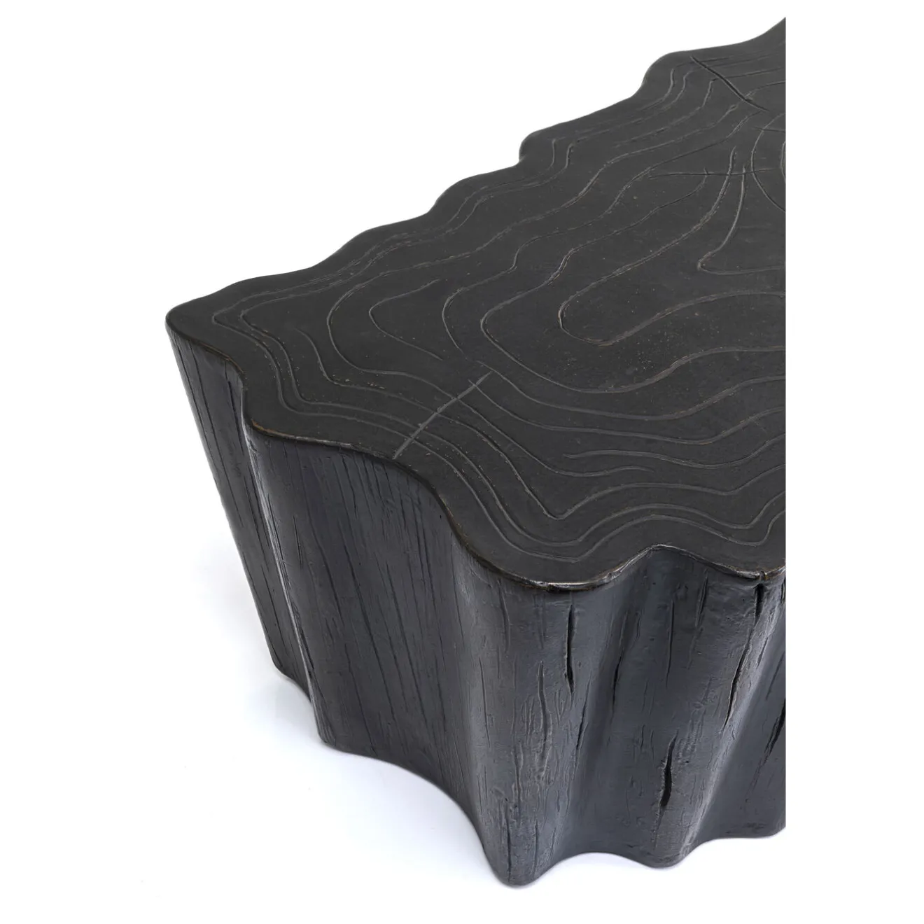 KARE Design Tables Basses|Table Basse Tree Stump Noir 119X68Cm