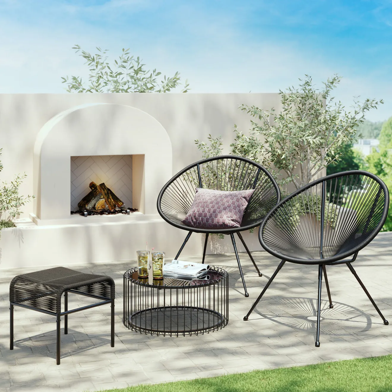 KARE Design Tables Basses|Table Basse Wire Live O60Cm