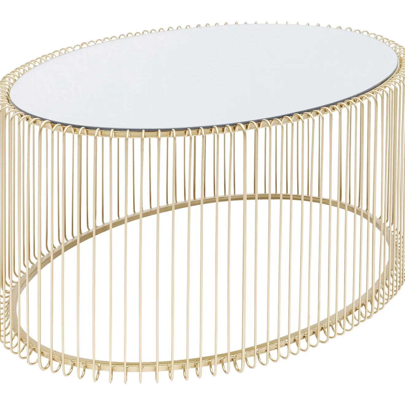 KARE Design Tables Basses|Table Basse Wire Uno Laiton 60X90Cm