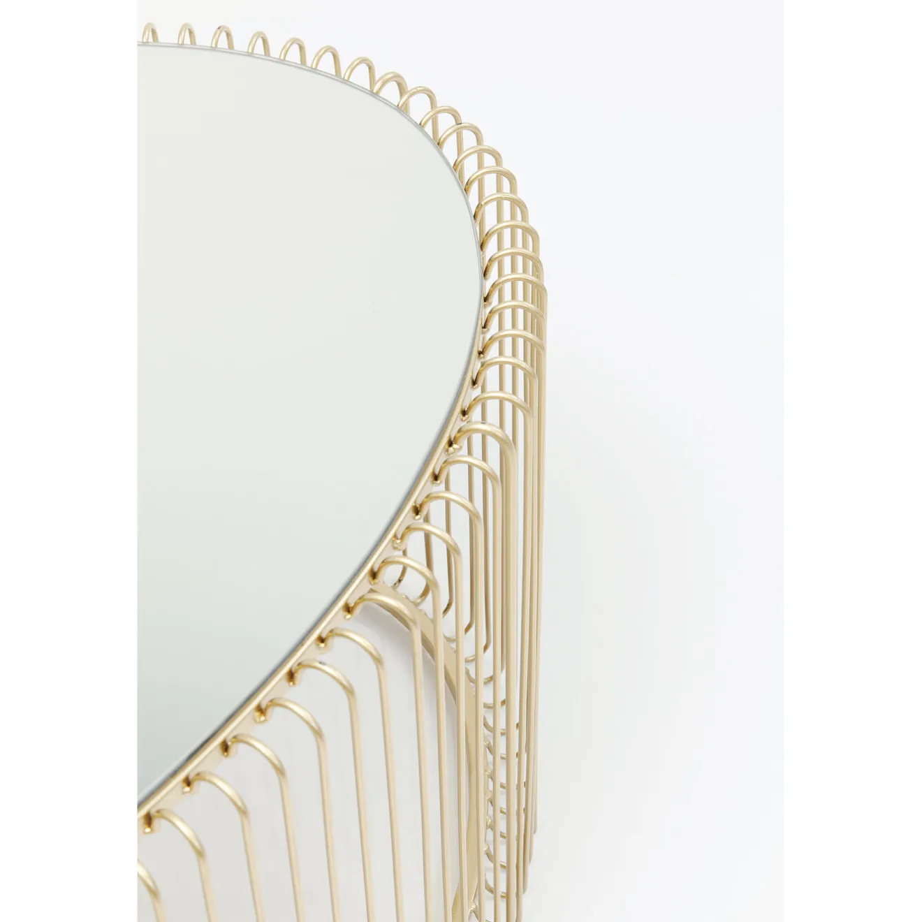 KARE Design Tables Basses|Table Basse Wire Uno Laiton 60X90Cm