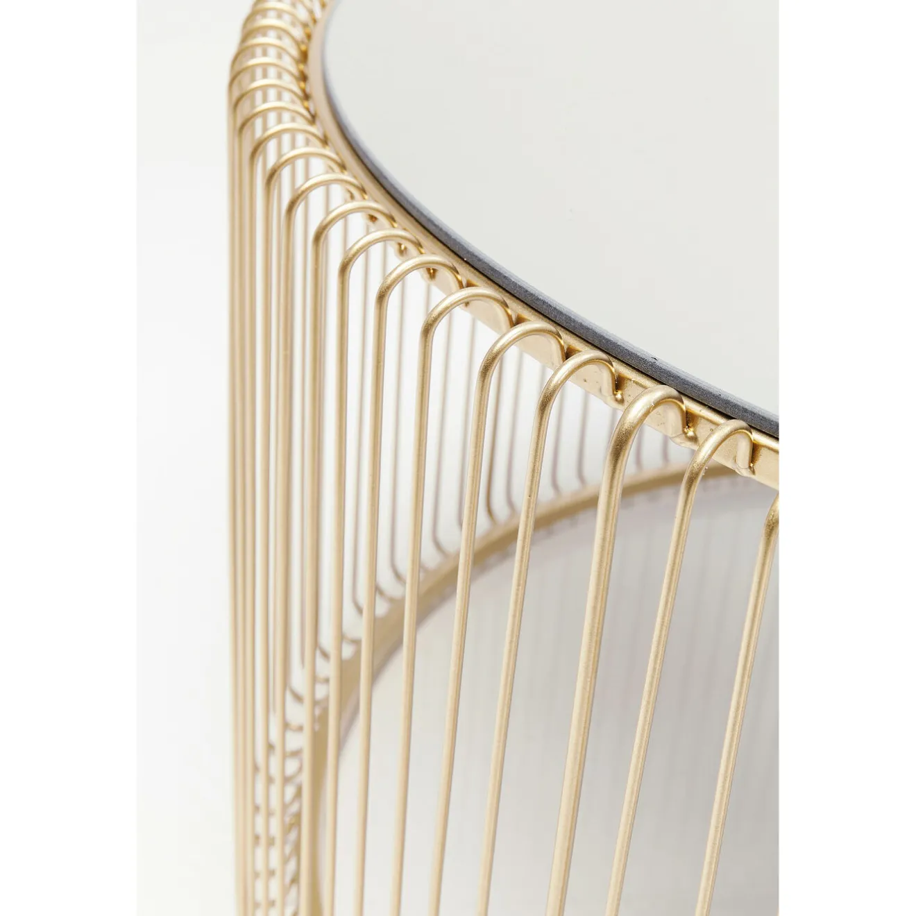 KARE Design Tables Basses|Table Basse Wire Uno Laiton O80Cm