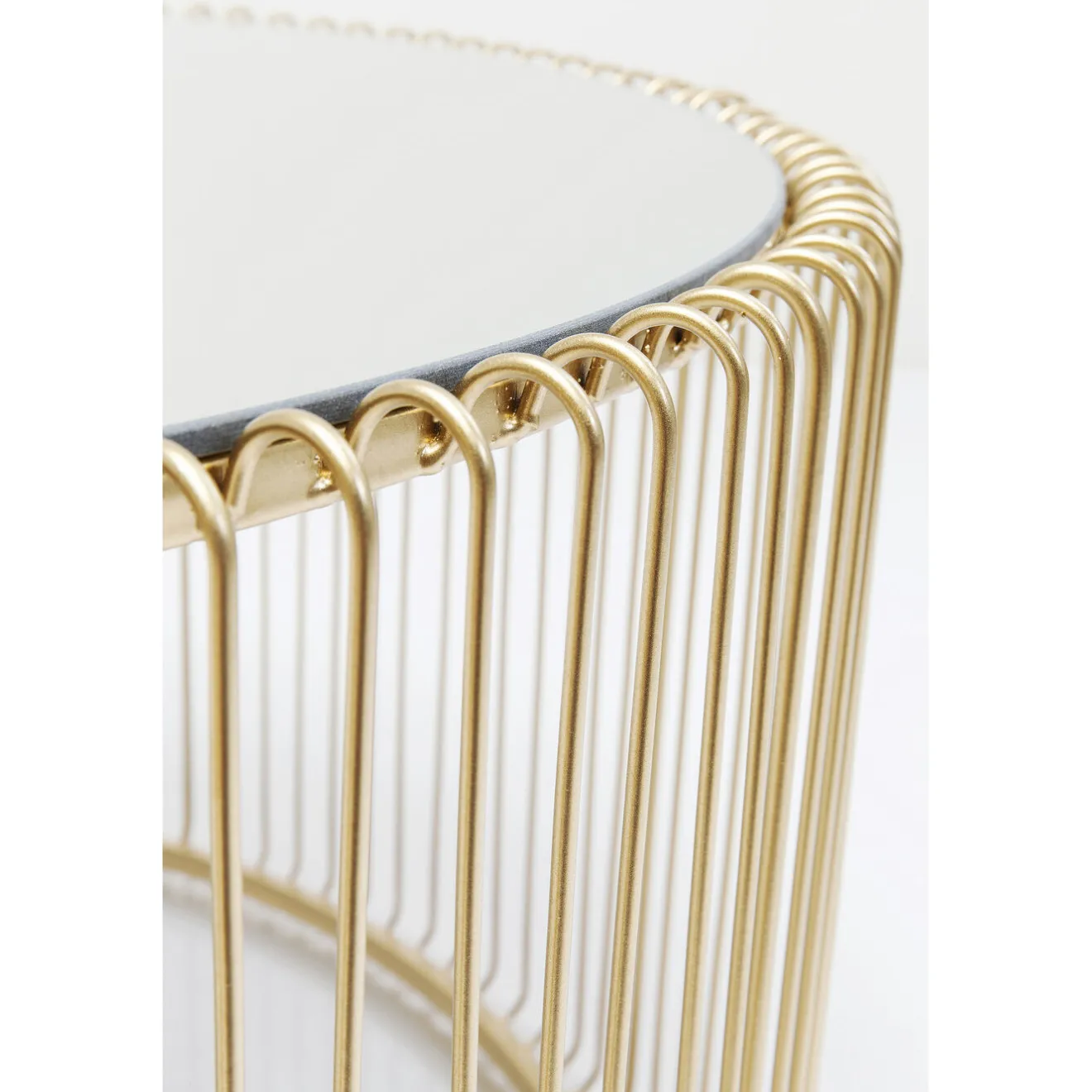 KARE Design Tables Basses|Table Basse Wire Uno Laiton O80Cm