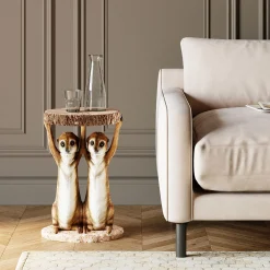 KARE Design Tables D'Appoint|Table D Appoint Animal Meerkat Sisters O33Cm