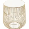 KARE Design Tables D'Appoint|Table D Appoint Beam Marbre Blanc-Laiton O32Cm