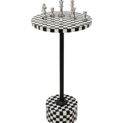 KARE Design Tables D'Appoint|Table D Appoint Domero Chess Noir Blanc O25Cm