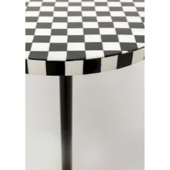KARE Design Tables D'Appoint|Table D Appoint Domero Chess Noir Blanc O25Cm