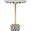 KARE Design Tables D'Appoint|Table D Appoint Domero Star Noir Blanc O40Cm