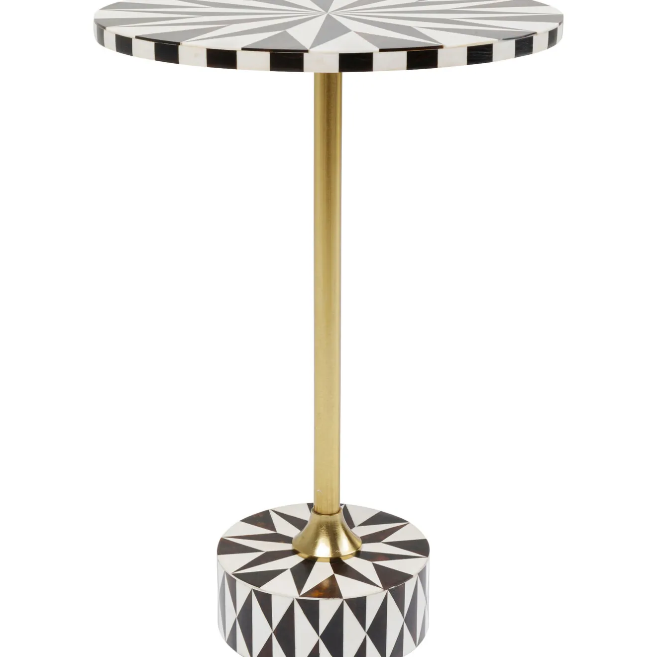 KARE Design Tables D'Appoint|Table D Appoint Domero Star Noir Blanc O40Cm