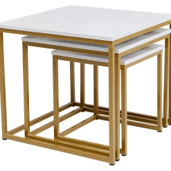 KARE Design Tables D'Appoint|Table D Appoint Key West Dore (3/Set)