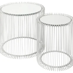 KARE Design Tables D'Appoint|Table D Appoint Wire Argente (2/Set)