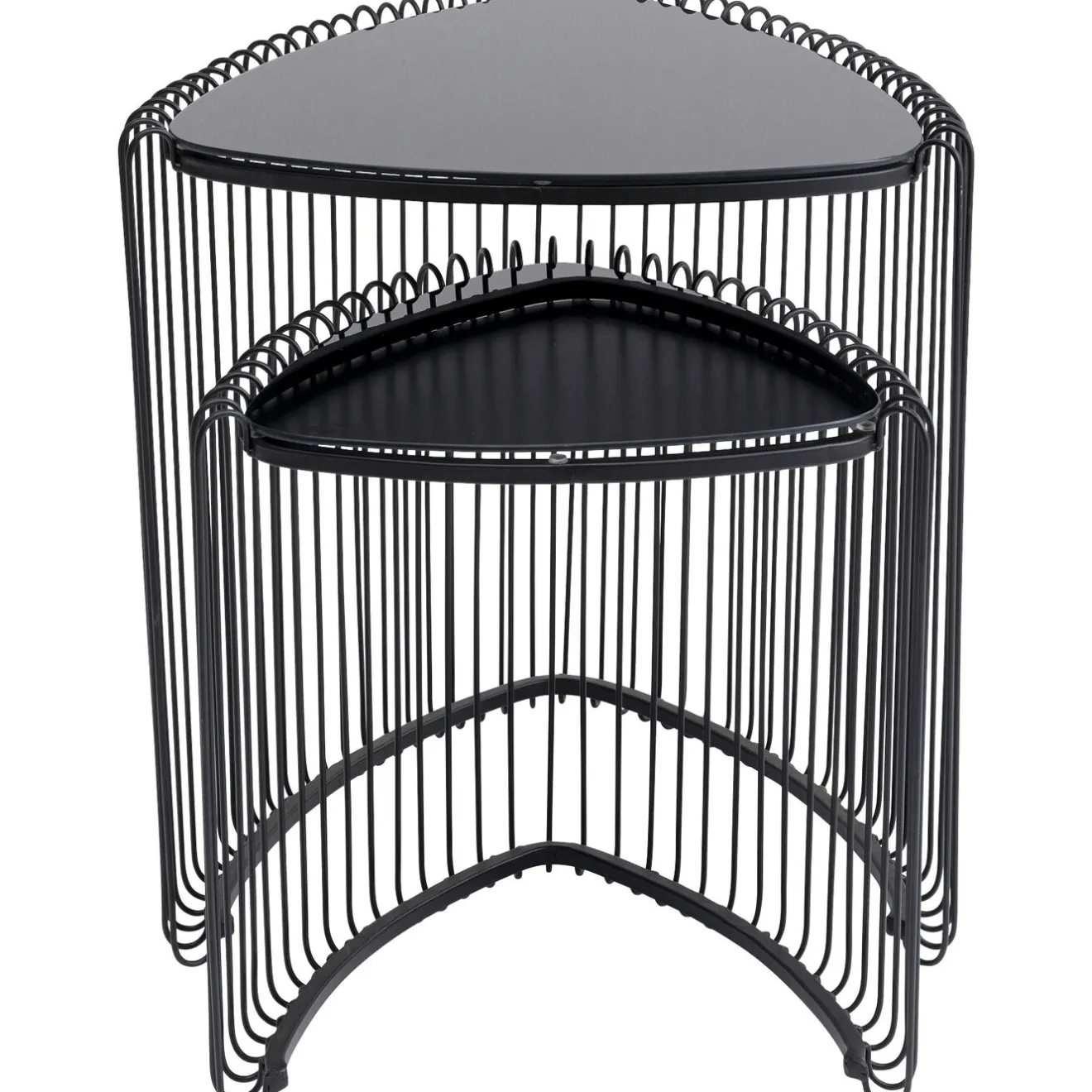 KARE Design Tables D'Appoint|Table D Appoint Wire Triangle Noir (2/Set)