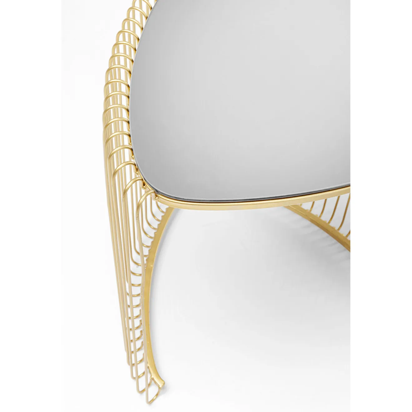 KARE Design Tables D'Appoint|Table D Appoint Wire Triangle Dore (2/Set)