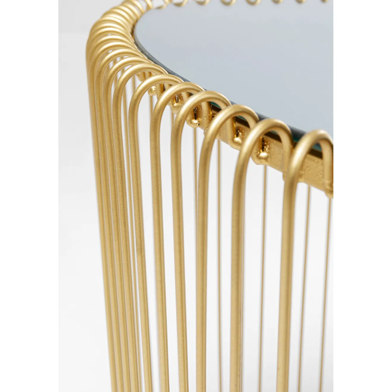 KARE Design Tables D'Appoint|Table D Appoint Wire Triangle Dore (2/Set)