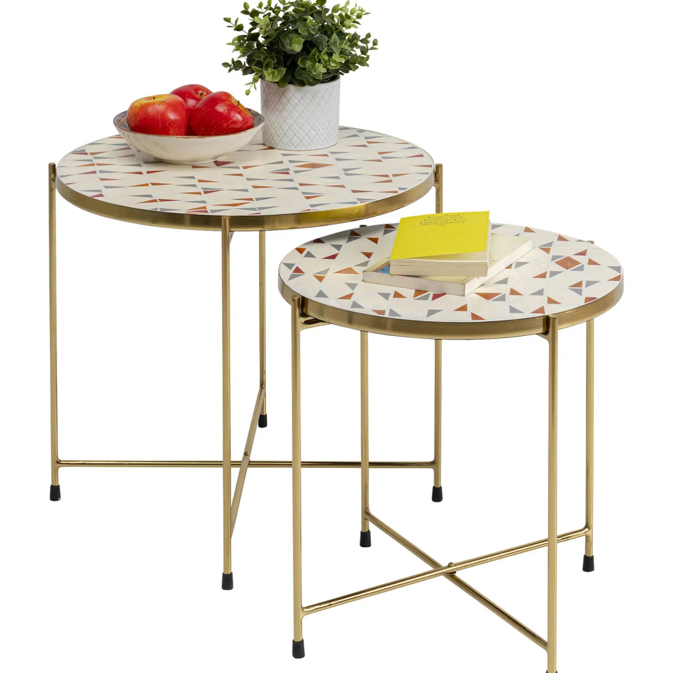 KARE Design Tables D'Appoint|Table D Apppoint Priya Blanc (2/Set)