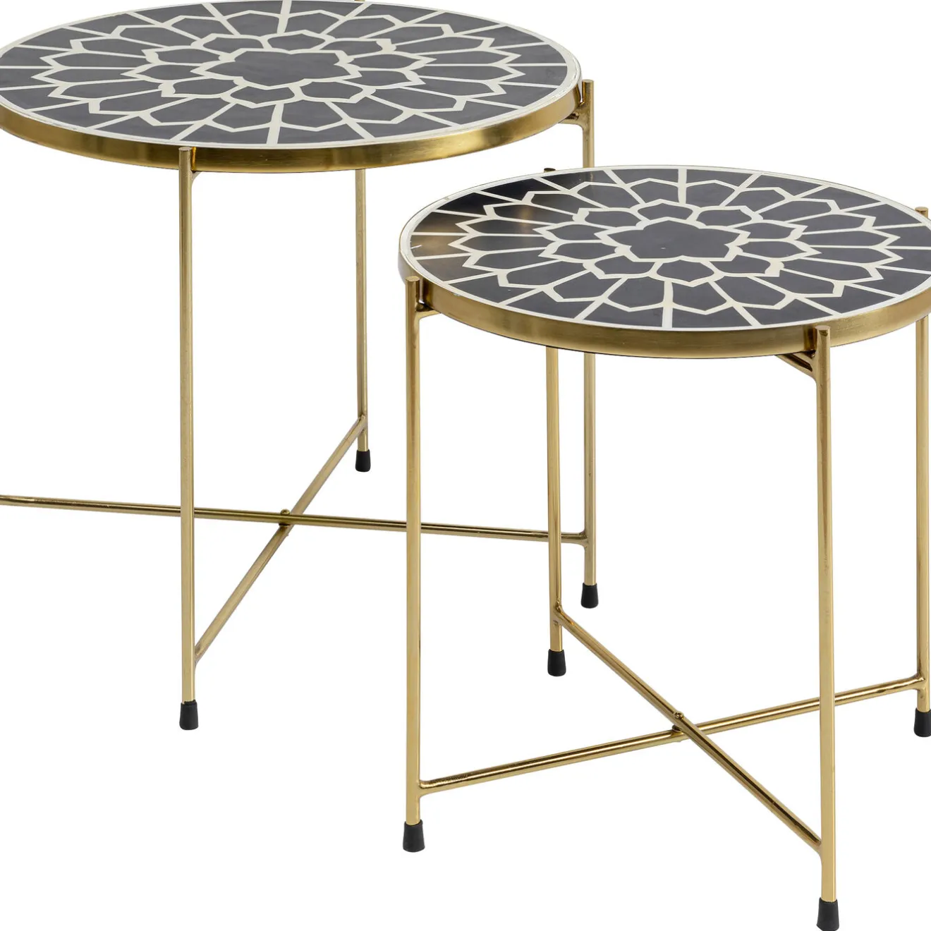 KARE Design Tables D'Appoint|Table D Apppoint Priya Noir (2/Set)