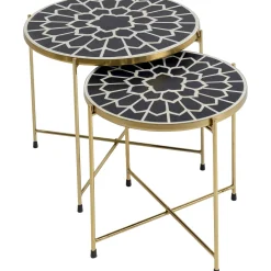 KARE Design Tables D'Appoint|Table D Apppoint Priya Noir (2/Set)