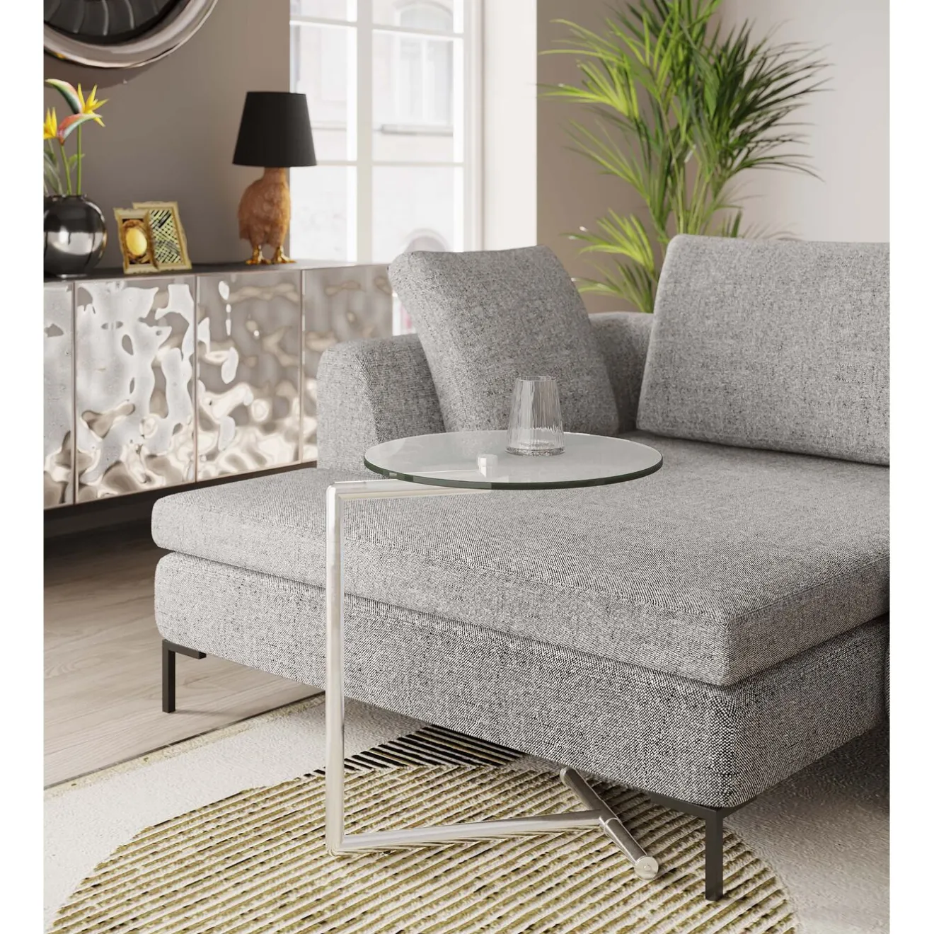 KARE Design Tables D'Appoint|Table D´Appoint Easy Living Transparente O46Cm