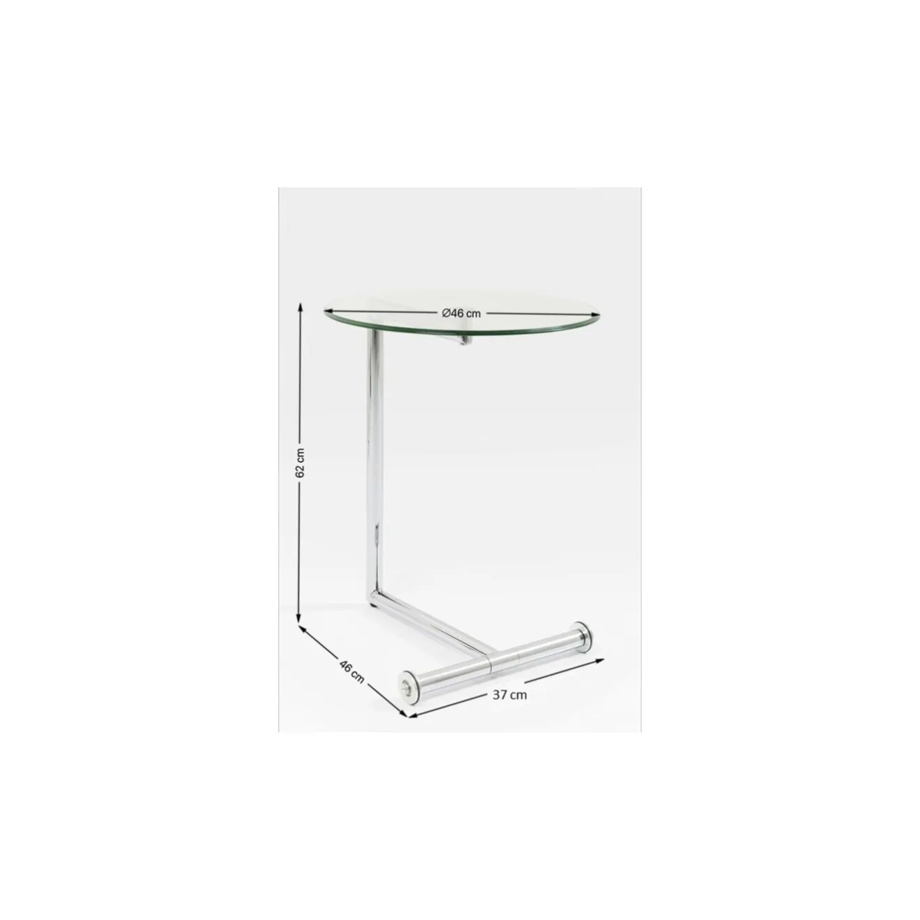 KARE Design Tables D'Appoint|Table D´Appoint Easy Living Transparente O46Cm