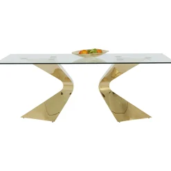 KARE Design Tables À Manger|Table Gloria Gold 200X100Cm