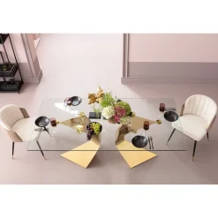 KARE Design Tables À Manger|Table Gloria Gold 200X100Cm