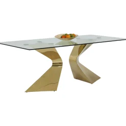 KARE Design Tables À Manger|Table Gloria Gold 200X100Cm