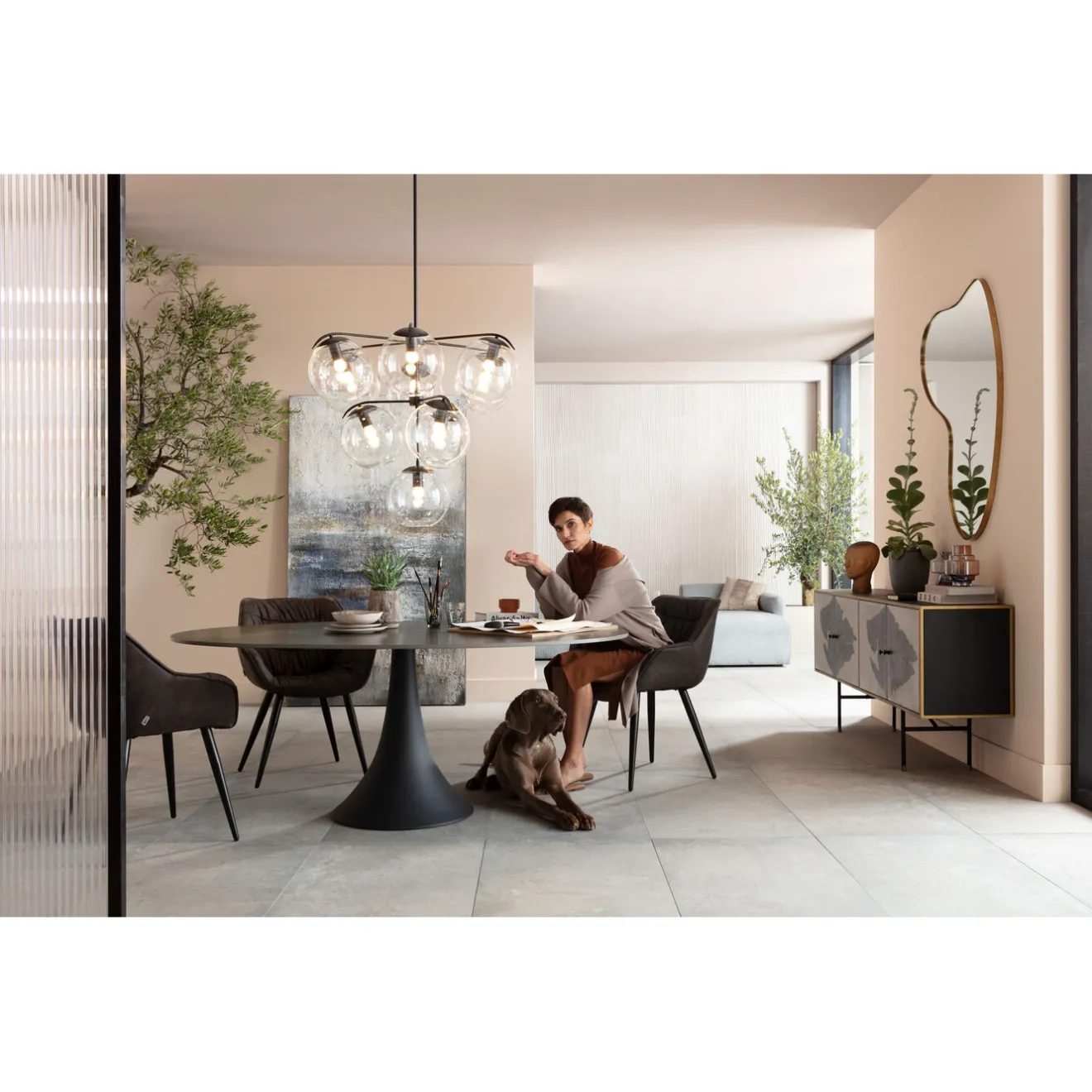 KARE Design Tables À Manger|Table Grande Possibilita Noir 180X120Cm