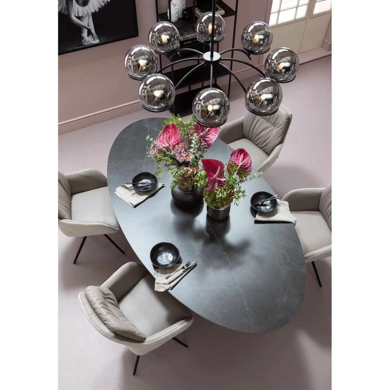 KARE Design Tables À Manger|Table Grande Possibilita Noir 220X120Cm