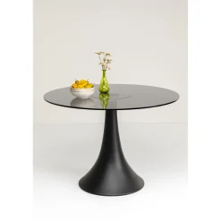 KARE Design Tables À Manger|Table Grande Possibilita Verre Fume O110Cm