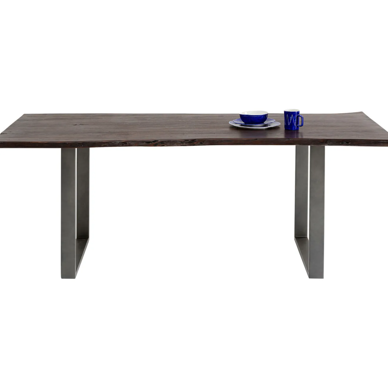 KARE Design Tables À Manger|Table Harmony Fonce Acier Brut 200X100