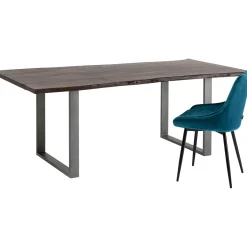 KARE Design Tables À Manger|Table Harmony Fonce Acier Brut 200X100
