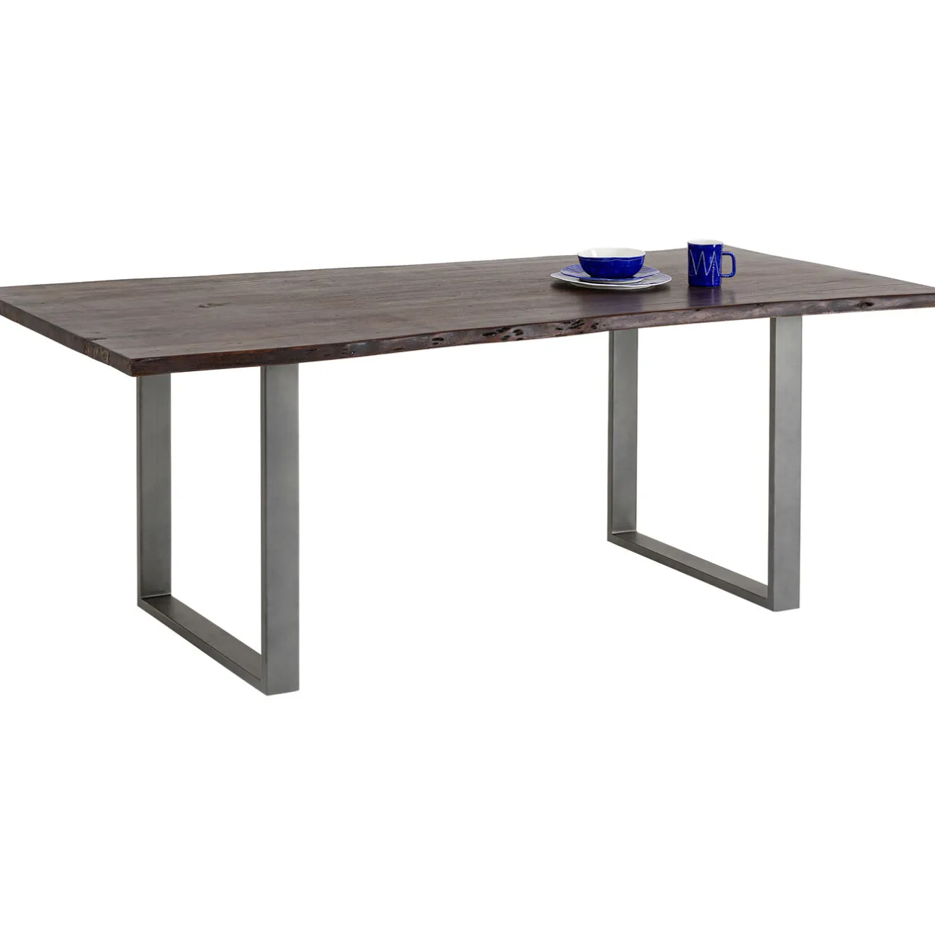KARE Design Tables À Manger|Table Harmony Fonce Acier Brut 160X80