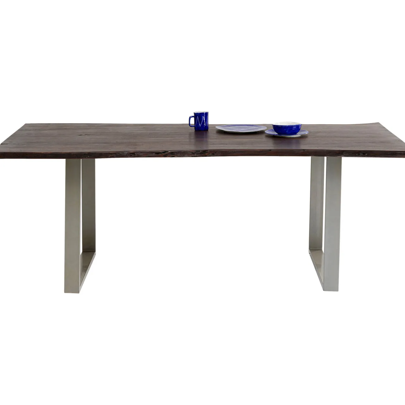KARE Design Tables À Manger|Table Harmony Fonce Argente 160X80