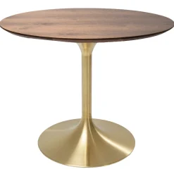 KARE Design Tables À Manger|Table Invitation Noyer-Laiton O90Cm