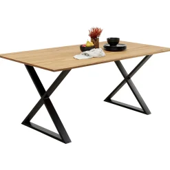 KARE Design Tables À Manger|Table Jackie Chene Cross Noir 180X90Cm