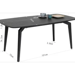 KARE Design Tables À Manger|Table Milano 180X90