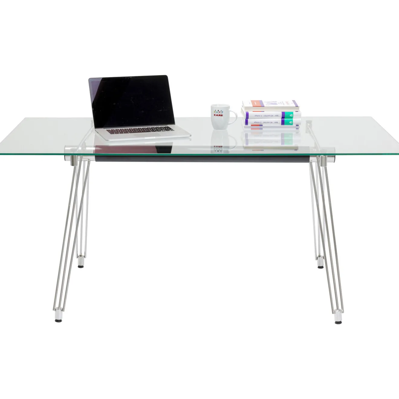 KARE Design Bureaux|Table Officia Verre Trempe 160X80