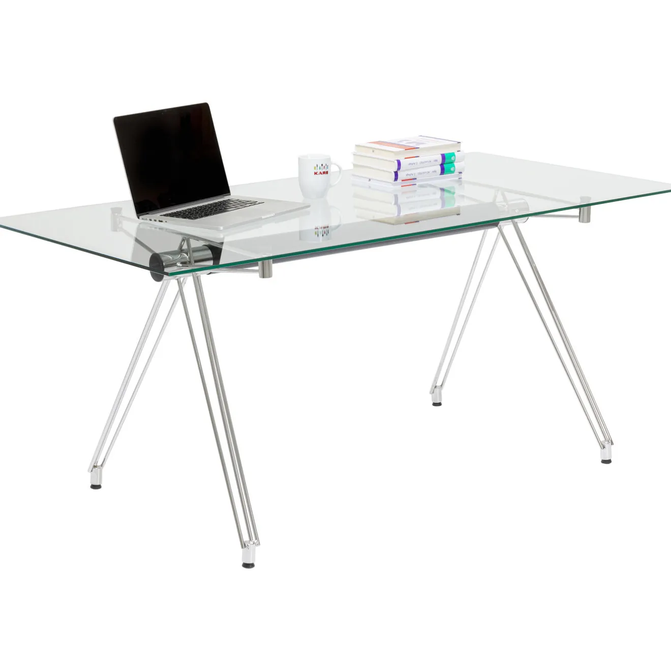KARE Design Bureaux|Table Officia Verre Trempe 160X80