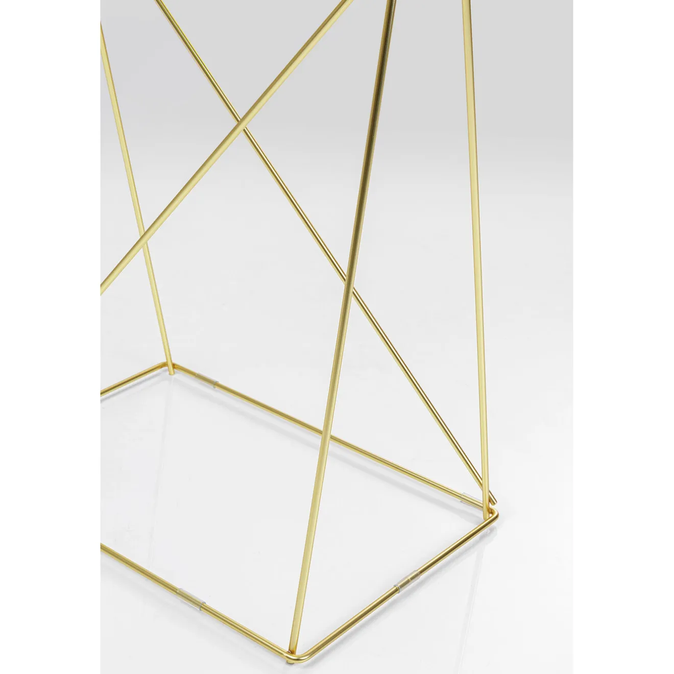 KARE Design Bureaux|Table Polar Laiton-Verre Trempe 8Mm