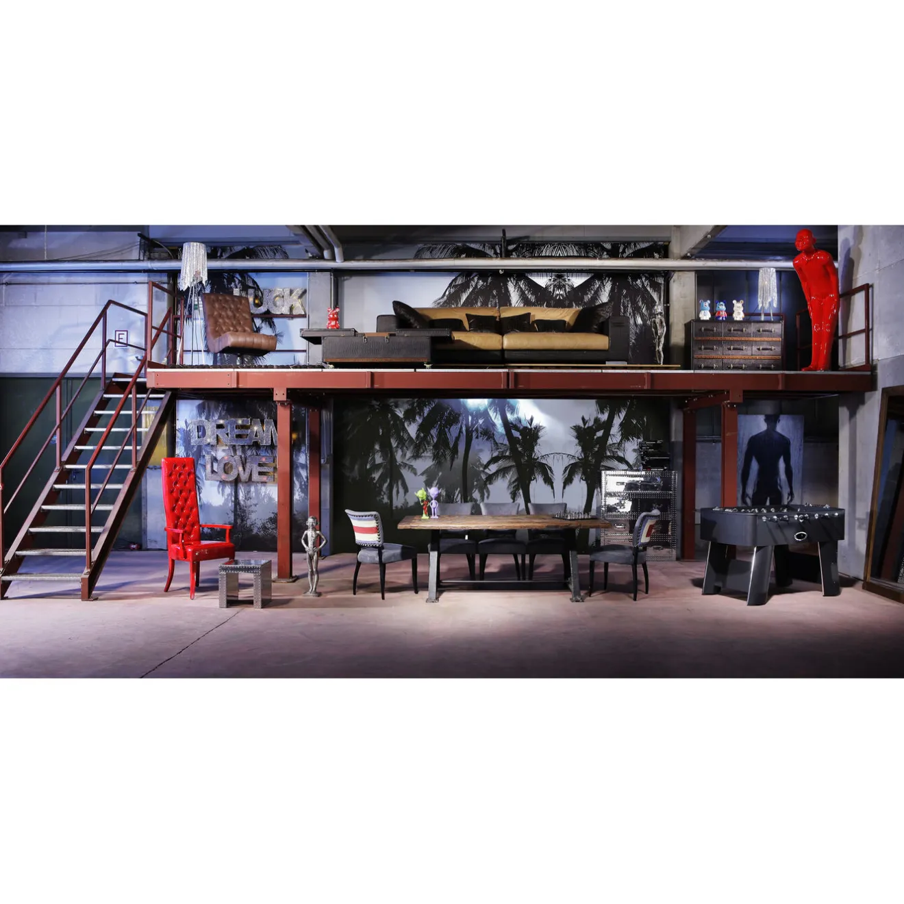 KARE Design Tables À Manger|Table Railway 210X100Cm-Chaque Modele Unique