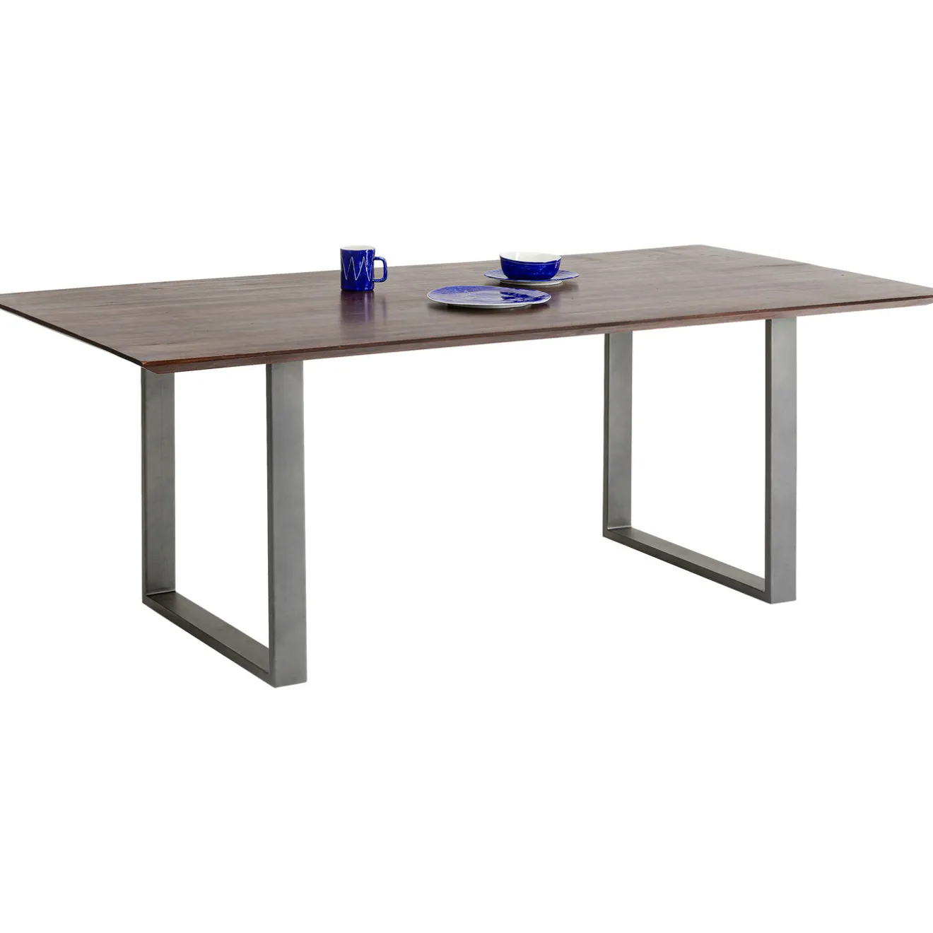 KARE Design Tables À Manger|Table Symphony Fonce Acier Brut 200X100
