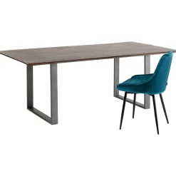 KARE Design Tables À Manger|Table Symphony Fonce Acier Brut 200X100