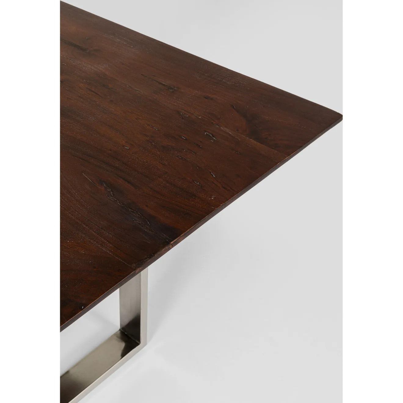 KARE Design Tables À Manger|Table Symphony Fonce Chrome 200X100