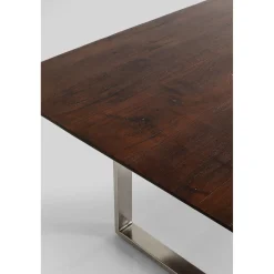 KARE Design Tables À Manger|Table Symphony Fonce Chrome 200X100