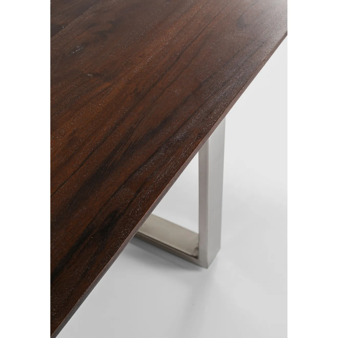 KARE Design Tables À Manger|Table Symphony Fonce Chrome 200X100