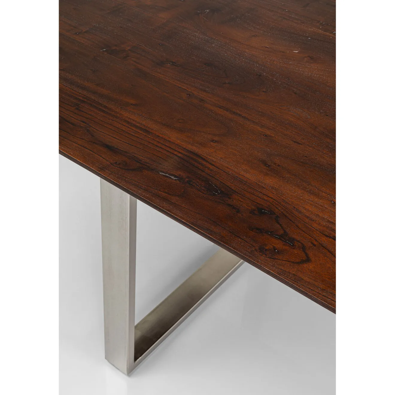 KARE Design Tables À Manger|Table Symphony Fonce Chrome 200X100